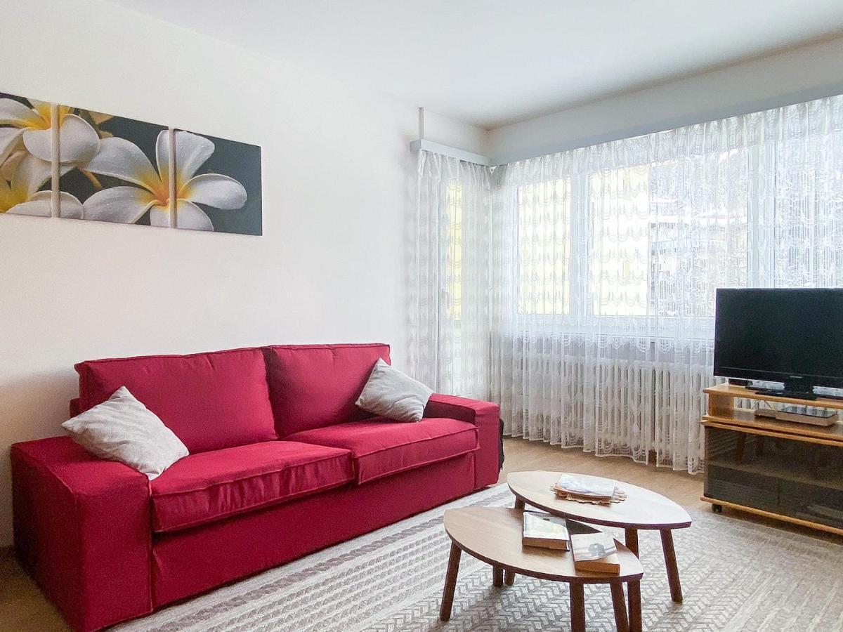 Zentrale Wohnung In St. Moritz Mit Grossem Balkon المظهر الخارجي الصورة