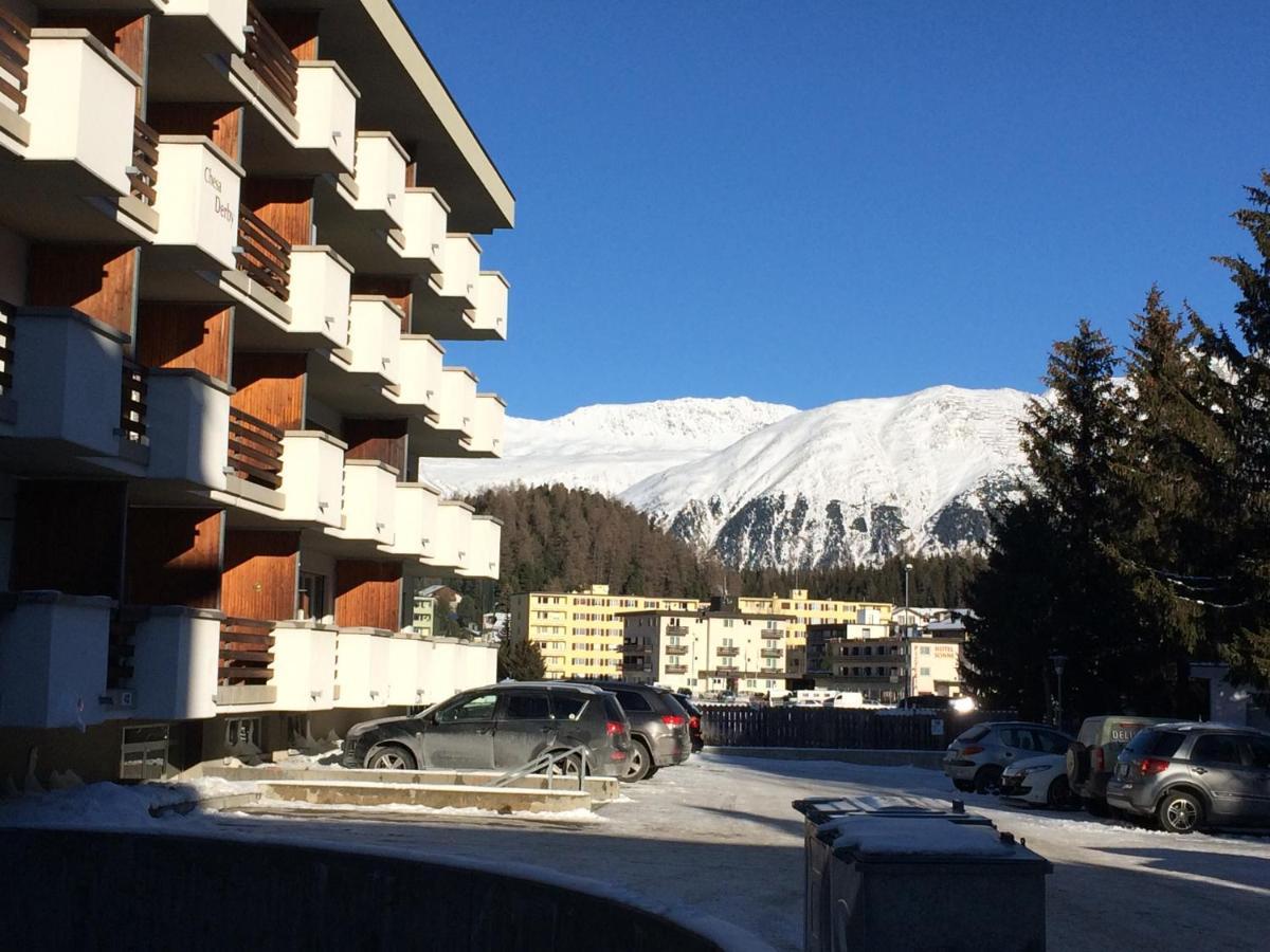 Zentrale Wohnung In St. Moritz Mit Grossem Balkon المظهر الخارجي الصورة